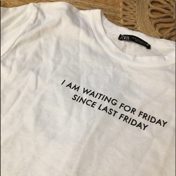 Zara Friday Slogan Tee - Picture 4 of 4